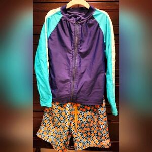 Swim trunks & rash guard set